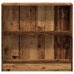 Berkfield Home Bookcase Old Wood 80x24x76 cm Engineered Wood in Brown - Size: 80 x 24 x 76 cm - thumbnail 4