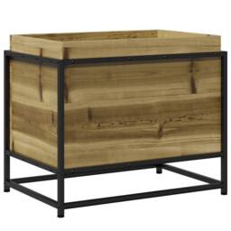 Berkfield Home Beautiful Garden Planter 60x40x50 cm Impregnated Wood Pine in Brown - Size: 60 x 40 x 50 cm - thumbnail 3