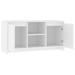Berkfield Home TV Cabinet White 102x37.5x52.5 cm Engineered Wood - thumbnail 5