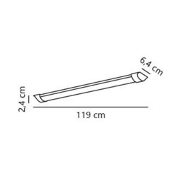 Nordlux Modern Indoor Batten Light Fitting White Plastic Intergrated LED 25, 000hrs - Mains Powered, IP20 - thumbnail 8