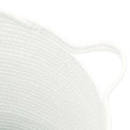 Berkfield Home Storage Basket White √ò38x36 cm Cotton - Size: 38x36 cm - thumbnail 6