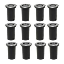 Berkfield Home Outdoor Ground Lights 12 pcs Round in Silver