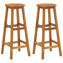 Berkfield Home 3 Piece Garden Bar Set Solid Wood Acacia in Brown - thumbnail 6
