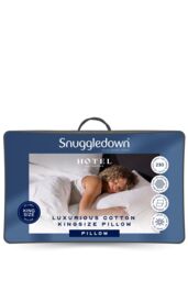 Snuggledown Hotel Luxury Cotton Quilted Kingsize Firm Pillow in White - Size: King - thumbnail 9