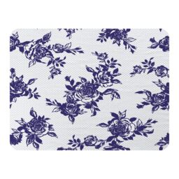 Benjamin Tate Design Roses Print On Polka Dots Blanket in Natural - Size: 120 cm x 150 cm - thumbnail 1