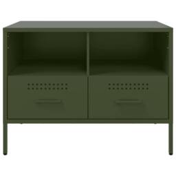 Berkfield Home TV Cabinets 2 pcs Olive Green 68x39x50.5 cm Steel - thumbnail 7