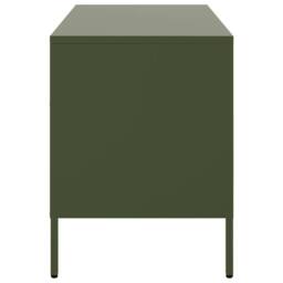 Berkfield Home TV Cabinets 2 pcs Olive Green 68x39x50.5 cm Steel - thumbnail 8