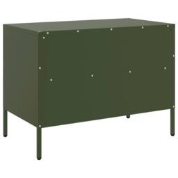 Berkfield Home TV Cabinets 2 pcs Olive Green 68x39x50.5 cm Steel - thumbnail 9