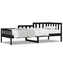 Berkfield Home Day Bed Black 80x200 cm Solid Wood Pine