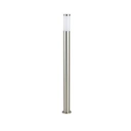 Netlighting TOKYO Outdoor 110cm Bollard Nickel IP44 110x11.5cm in Grey - Size: 110x11.5 cm