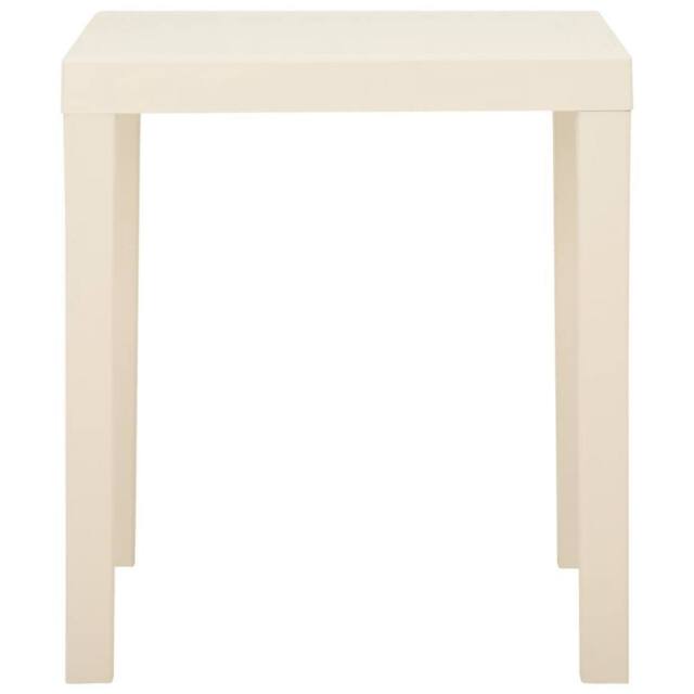 Berkfield Home Garden Table White 79x65x72 cm Plastic - Size: 79 x 65 x 72 cm - image 1