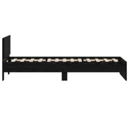 Berkfield Home Bed Frame Black Oak 90x190 cm Engineered Wood - thumbnail 7