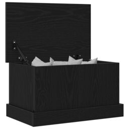 Berkfield Home Storage Box Black Oak 50x30x28 cm Engineered Wood - Size: 50 x 30 x 28 cm - thumbnail 3
