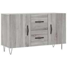 Berkfield Home Sideboard Grey Sonoma 100x36x60 cm Engineered Wood - Size: 100 x 36 x 60 cm - thumbnail 2