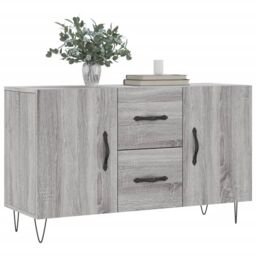 Berkfield Home Sideboard Grey Sonoma 100x36x60 cm Engineered Wood - Size: 100 x 36 x 60 cm - thumbnail 3