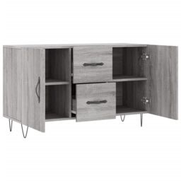Berkfield Home Sideboard Grey Sonoma 100x36x60 cm Engineered Wood - Size: 100 x 36 x 60 cm - thumbnail 5