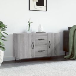 Berkfield Home Sideboard Grey Sonoma 100x36x60 cm Engineered Wood - Size: 100 x 36 x 60 cm - thumbnail 1