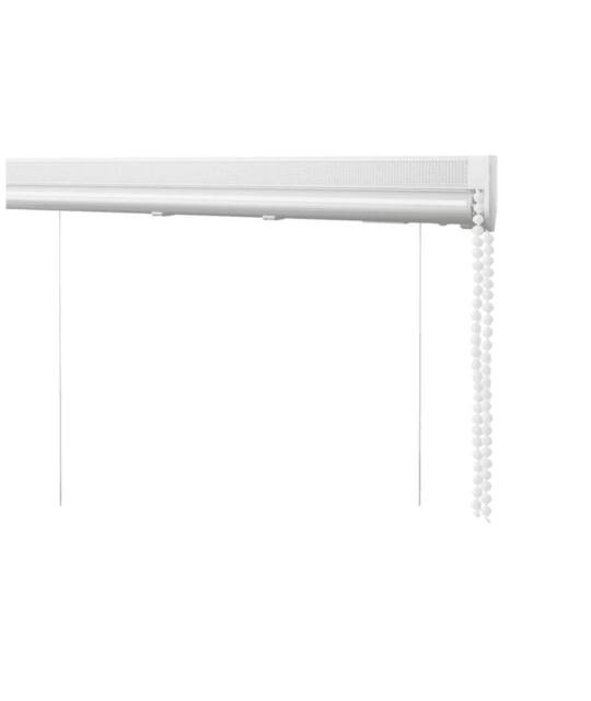 New Edge Blinds Deluxe PVC Cassette Roman Blind Kit with White Chain (250cm Drop) - Size: 80 cm - image 1