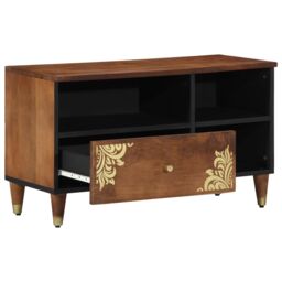 Berkfield Home Media Cabinet Honey brown Solid mango wood, Engineered wood - thumbnail 2