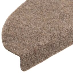 Berkfield Home Self-adhesive Stair Mats 10 pcs Cream 65x21x4 cm Needle Punch - Size: Medium - thumbnail 6