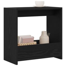 Berkfield Home Side Table Black Oak 50x26x50 cm Engineered Wood - Size: 50 x 26 x 50 cm - thumbnail 3