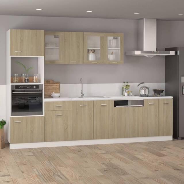 Berkfield Home Durable Drawer Bottom Cabinet Sonoma Oak 50x46x81.5 cm Engineered Wood in Natural - image 1