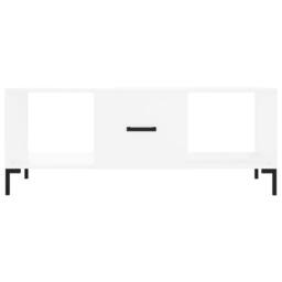 Berkfield Home Coffee Table White 102x50x40 cm Engineered Wood - Size: 102 x 50 x 40 cm - thumbnail 5
