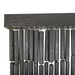 Berkfield Home Insect Door Curtain Bamboo 90x200 cm in Grey - thumbnail 4