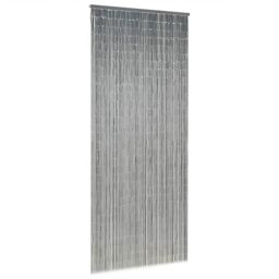 Berkfield Home Insect Door Curtain Bamboo 90x200 cm in Grey - thumbnail 2