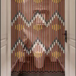 SPETLEK Bamboo Wooden Beads Beaded Door Curtain Room - Size: 1 - thumbnail 5