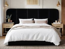 Solace+Co Sienna Hotel Ottoman Bed Black Velvet - Size: Double - thumbnail 3