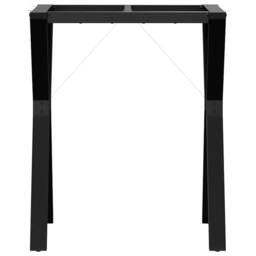 Berkfield Home Durable Dining Table Legs Y-Frame 60x50x73 cm Steel in Black - Size: 60 x 50 x 73 cm - thumbnail 4