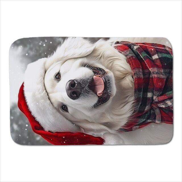 Warren Reed - Designer Christmas White Newfoundland Sherpa Blanket - Size: Large - image 1
