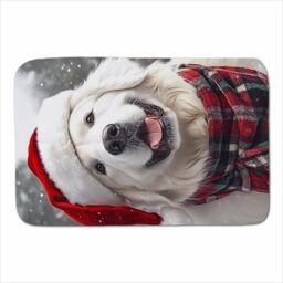 Warren Reed - Designer Christmas White Newfoundland Sherpa Blanket - Size: Large - thumbnail 1