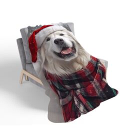Warren Reed - Designer Christmas White Newfoundland Sherpa Blanket - Size: Large - thumbnail 2