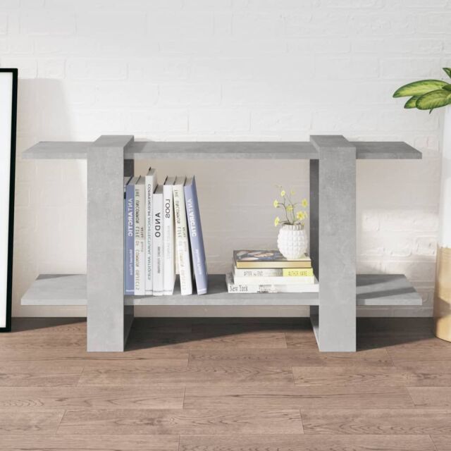 Berkfield Home Book Cabinet Concrete Grey 100x30x51cm Engineered Wood - Size: 100 x 30 x 51 cm - image 1
