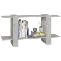 Berkfield Home Book Cabinet Concrete Grey 100x30x51cm Engineered Wood - Size: 100 x 30 x 51 cm - thumbnail 5