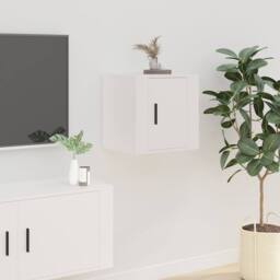 Berkfield Home Wall Mounted TV Cabinet White 40x34, 5x40 cm - thumbnail 2