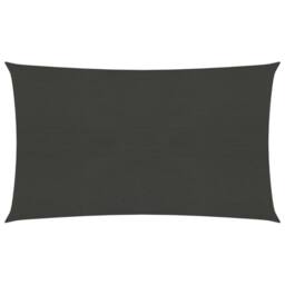 Berkfield Home Sunshade Sail 160 g/m ² Anthracite 3x6 m HDPE in Black - thumbnail 1