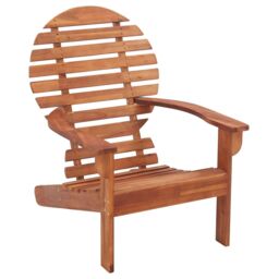 Berkfield Home Adirondack Chair Solid Acacia Wood in Brown - thumbnail 1