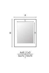 nielsen Oslo Wall Mirror Mdf 50X70 Cm in Silver - thumbnail 5