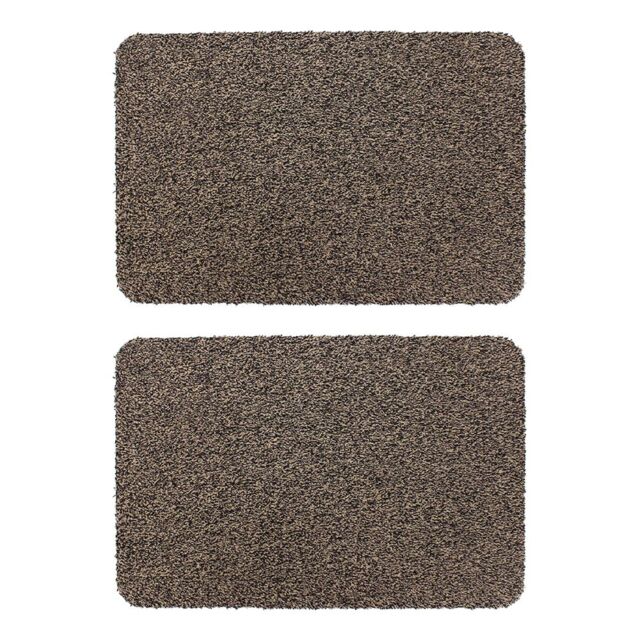 JVL Tanami Doormat Set of 2 - Brown - Size: 50 cm x 75 cm - image 1