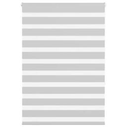 Berkfield Home Elegant Zebra Blind Light Grey 95x150 cm Fabric Width 90.9 cm Pol - thumbnail 2