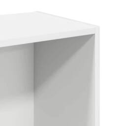 Berkfield Home Classic 2-Tier Book Cabinet White 40x30x76.5 cm Engineered Wood - thumbnail 8