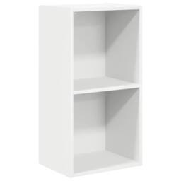 Berkfield Home Classic 2-Tier Book Cabinet White 40x30x76.5 cm Engineered Wood - thumbnail 3