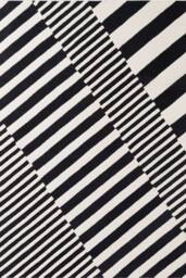 THE RUGS Ted Baker Flux Wool Handwoven Black White Geometric Rug - Size: 200 cm x 290 cm - thumbnail 1