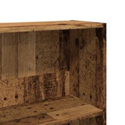 Berkfield Home Book Cabinet Old Wood 80x30x189 cm Engineered Wood in Brown - Size: 80 x 30 x 189 cm - thumbnail 7