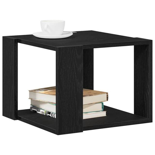 Berkfield Home Traditional Coffee Table Black oak 40x40x30 cm Engineered wood - Size: 40 x 40 x 30 cm - image 1