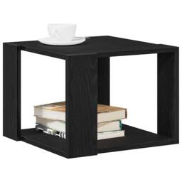 Berkfield Home Traditional Coffee Table Black oak 40x40x30 cm Engineered wood - Size: 40 x 40 x 30 cm