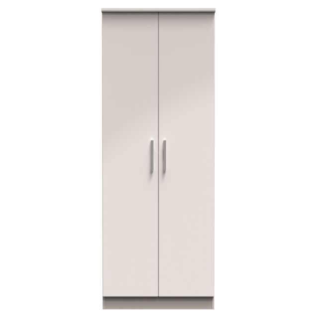Ready Assembled 2 U Windsor Tall Double Hanging Wardrobe (Ready Assembled) in Taupe - image 1